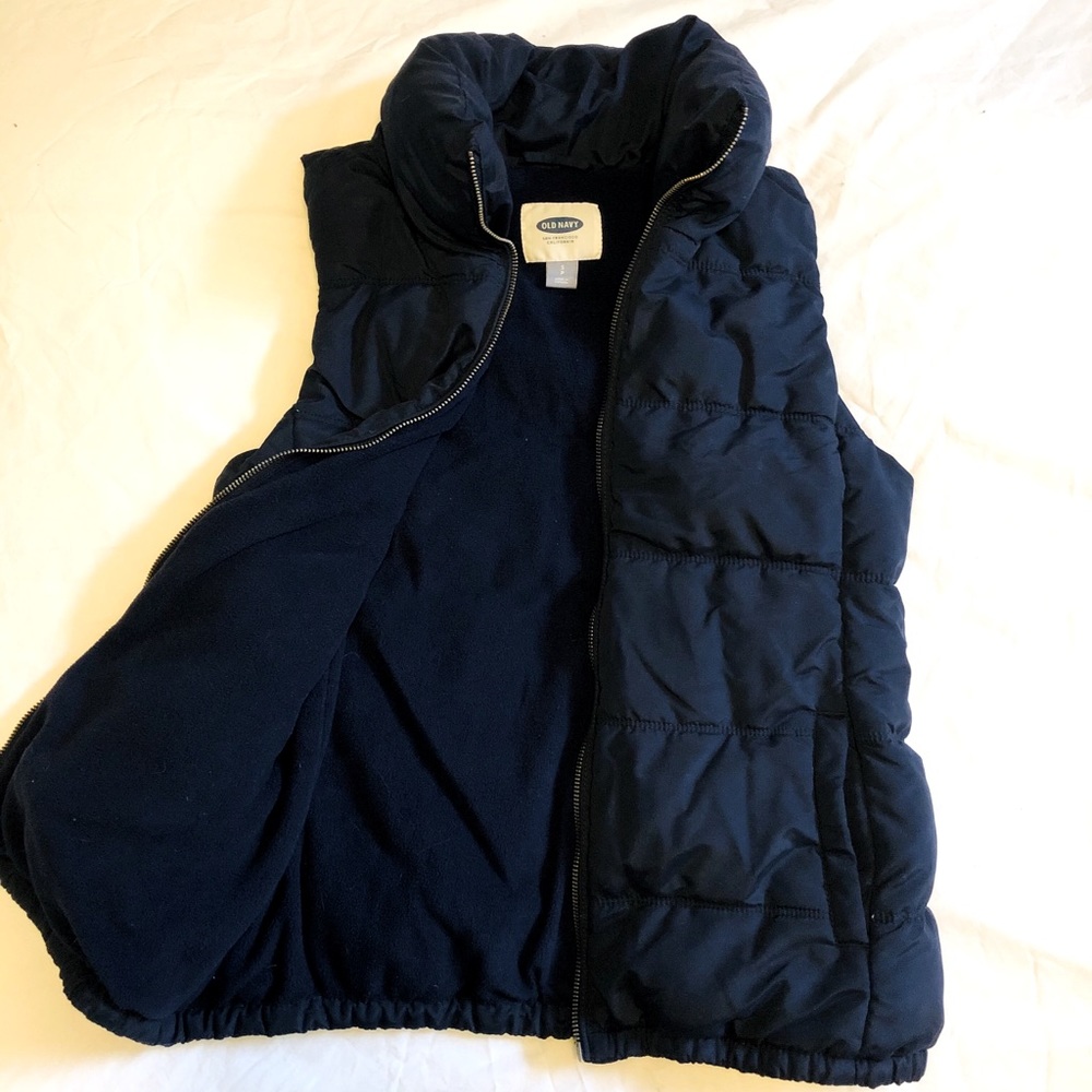 Old Navy Navy Puffer Vest - Medium